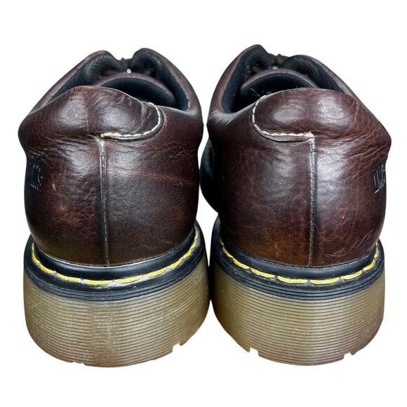 Vintage Dr. Martens Men’s Brown Leather Lace Up Chunky Oxfords Size US 13 main image 7
